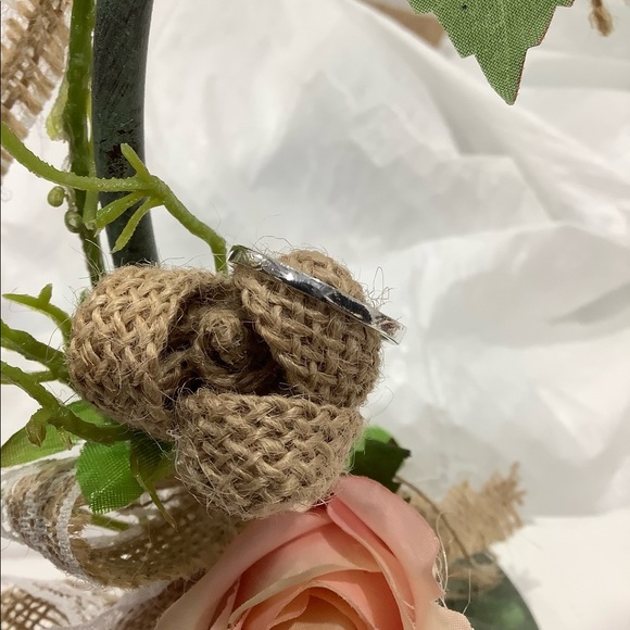 925 Sterling  CZ Ring 5 stones - Picture 8 of 17